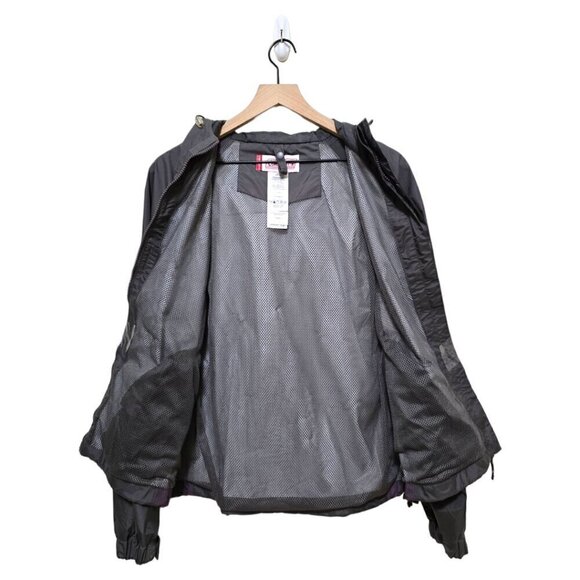 Coleman Purple & Gray Nylon Hooded Windbreaker Rain Jacket Sz S/M - Picture 9 of 13